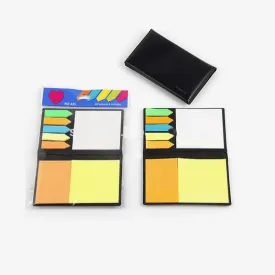 Mix Color Sticky Note With Leather Pad