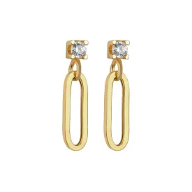 Modern Paper Clip Earring