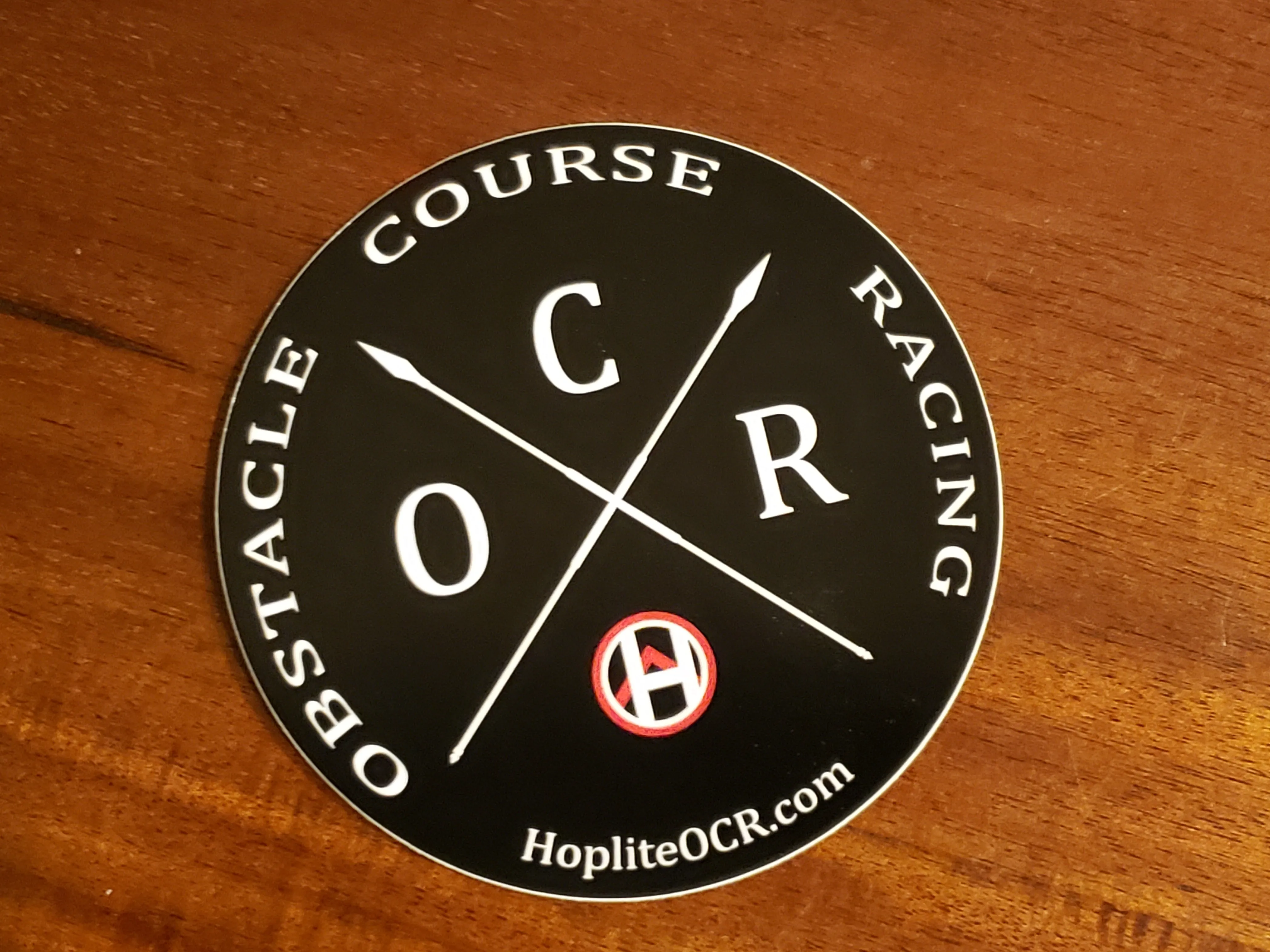 Obstacle Course Racing Crossed Spears Sticker