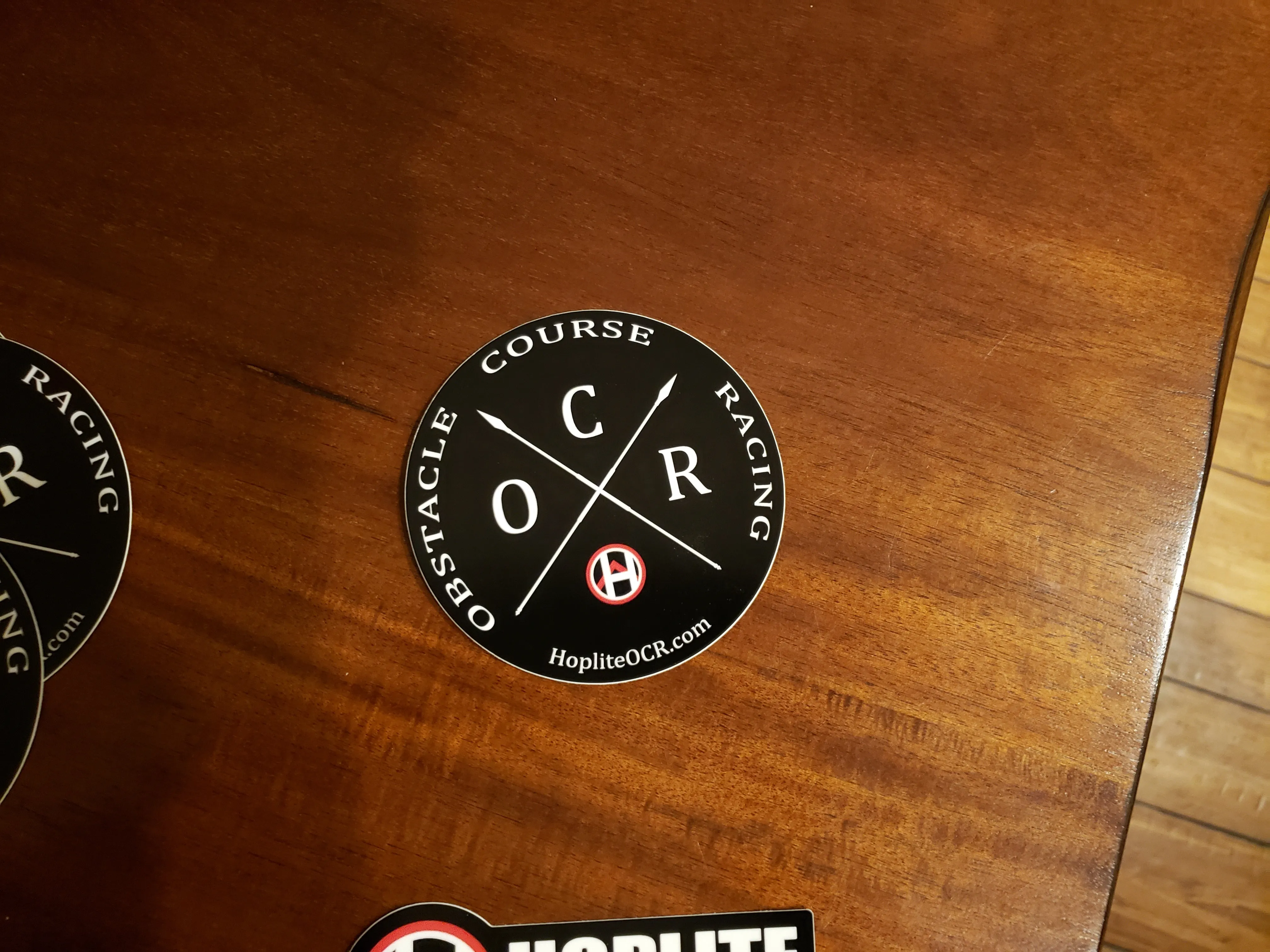 Obstacle Course Racing Crossed Spears Sticker