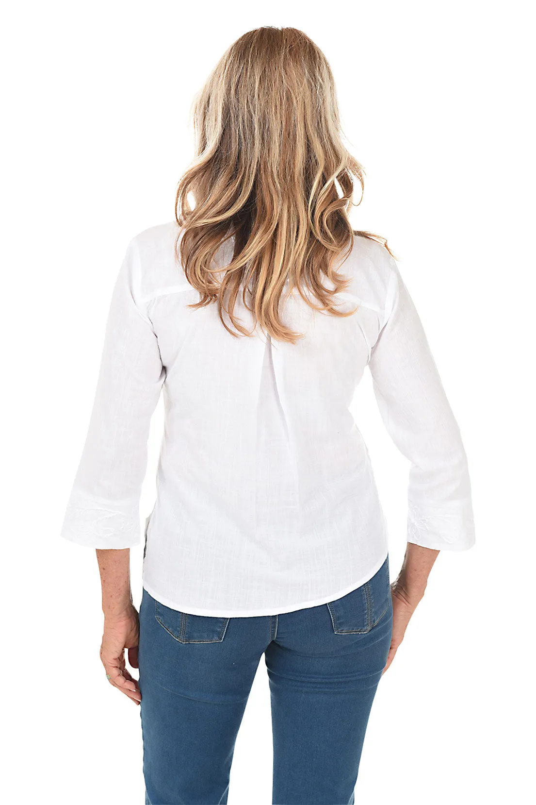 Orion Curved Button-Front Shirt