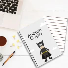 Personalised Notebook (A5 Size) - Kiddy Batman