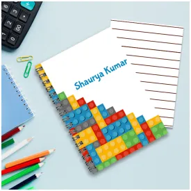 Personalised Notebook (A5 Size) - Lego