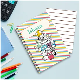Personalised Notebook (A5 Size) - Monster