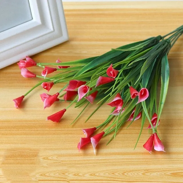 plastic Artificial Flower fake lily Aquatic plants