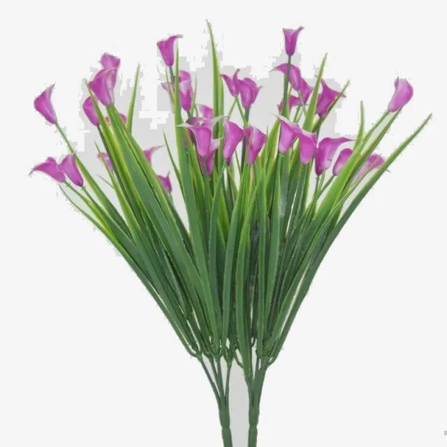 plastic Artificial Flower fake lily Aquatic plants