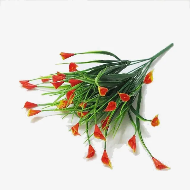 plastic Artificial Flower fake lily Aquatic plants