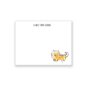 Pomeranian Dog Personalized Stationery