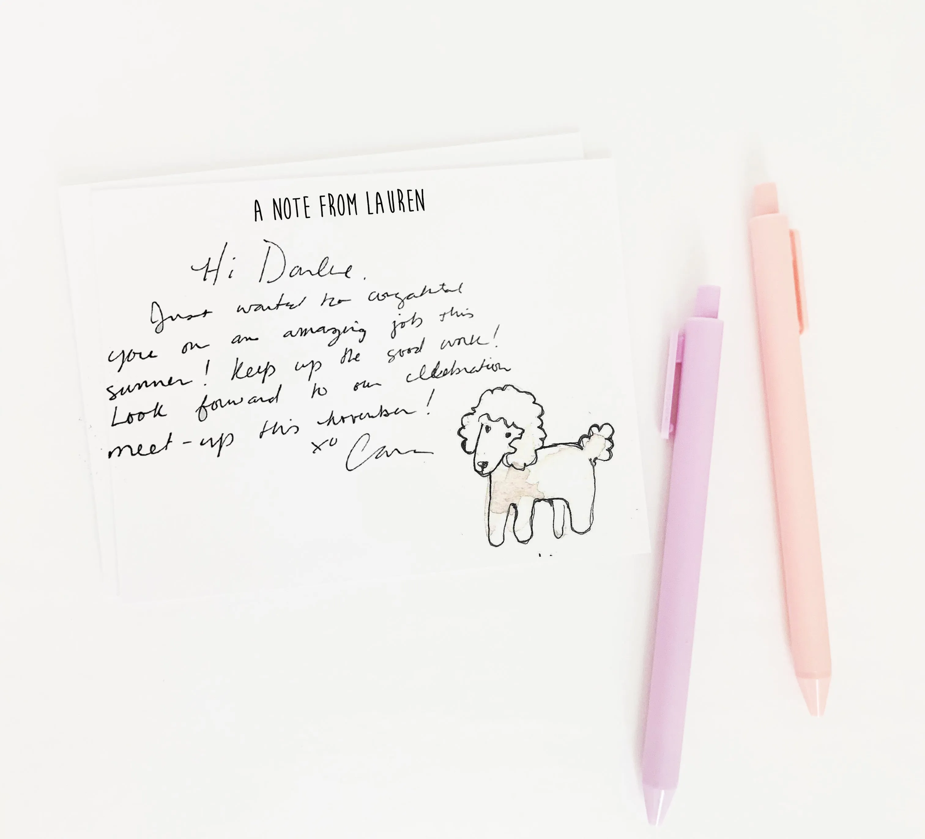 Poodle Dog Personalized Stationery