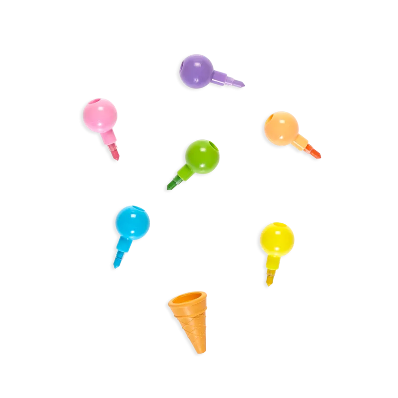 Rainbow Scoops Stacking Crayons