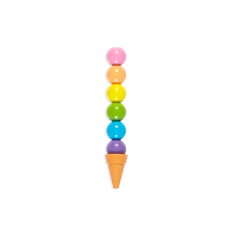 Rainbow Scoops Stacking Crayons