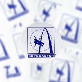 Round Skycoaster Logo Sticker