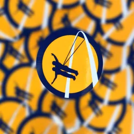 Skycoaster Circle Logo Sticker