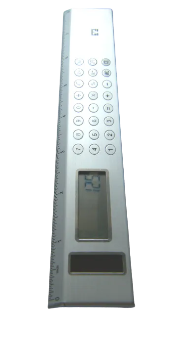 Solar Powered Calculator and 8 inch Ruler