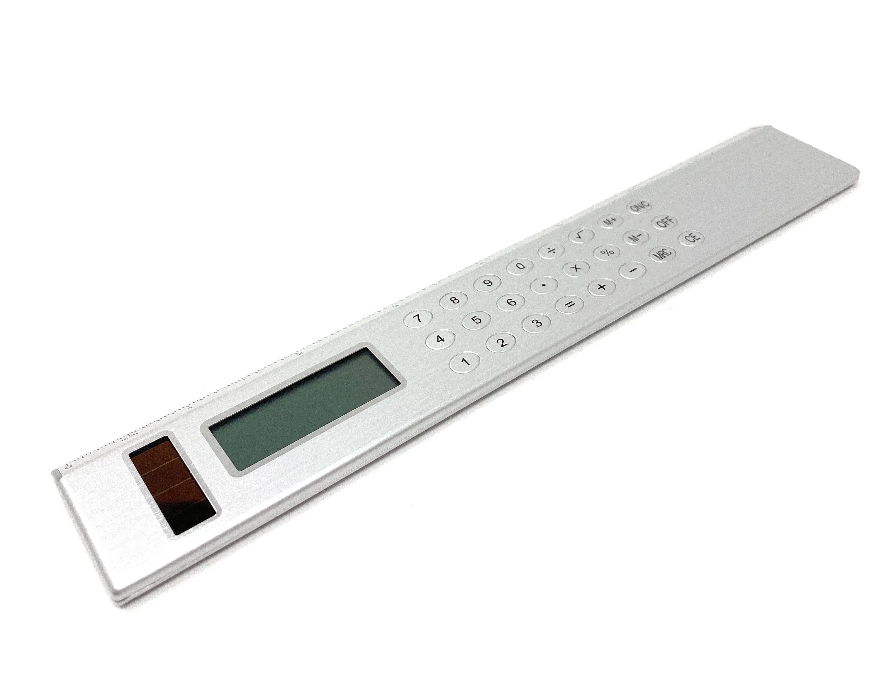 Solar Powered Calculator and 8 inch Ruler