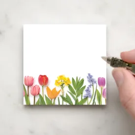 Spring Flowers Rainbow Sticky Notes