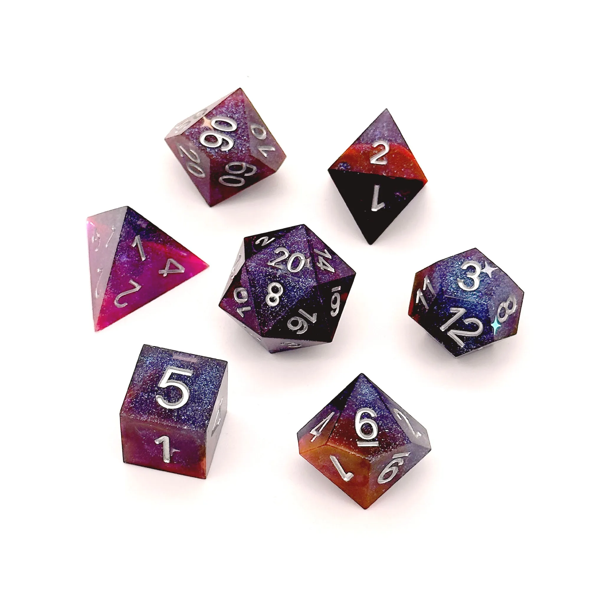 Starfield Sharp Edge Resin 7pc Dice Set