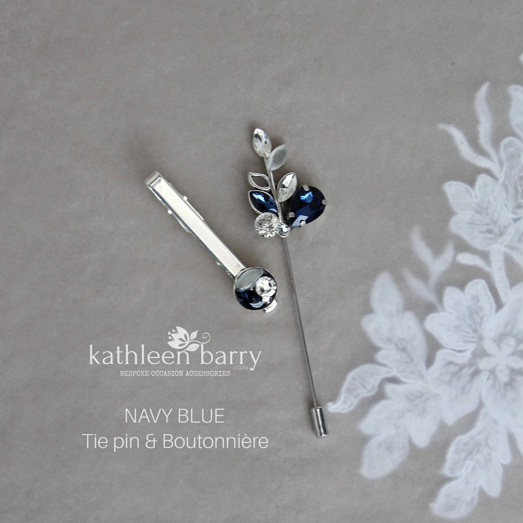 Stephan Rhinestone boutonniere - Lapel pin - suit brooch (sold individually) Groom, groomsmen, Prom