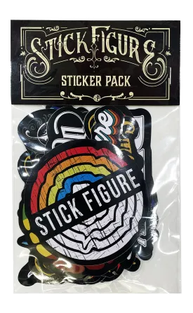 Stick Figure Large Sticker Pack