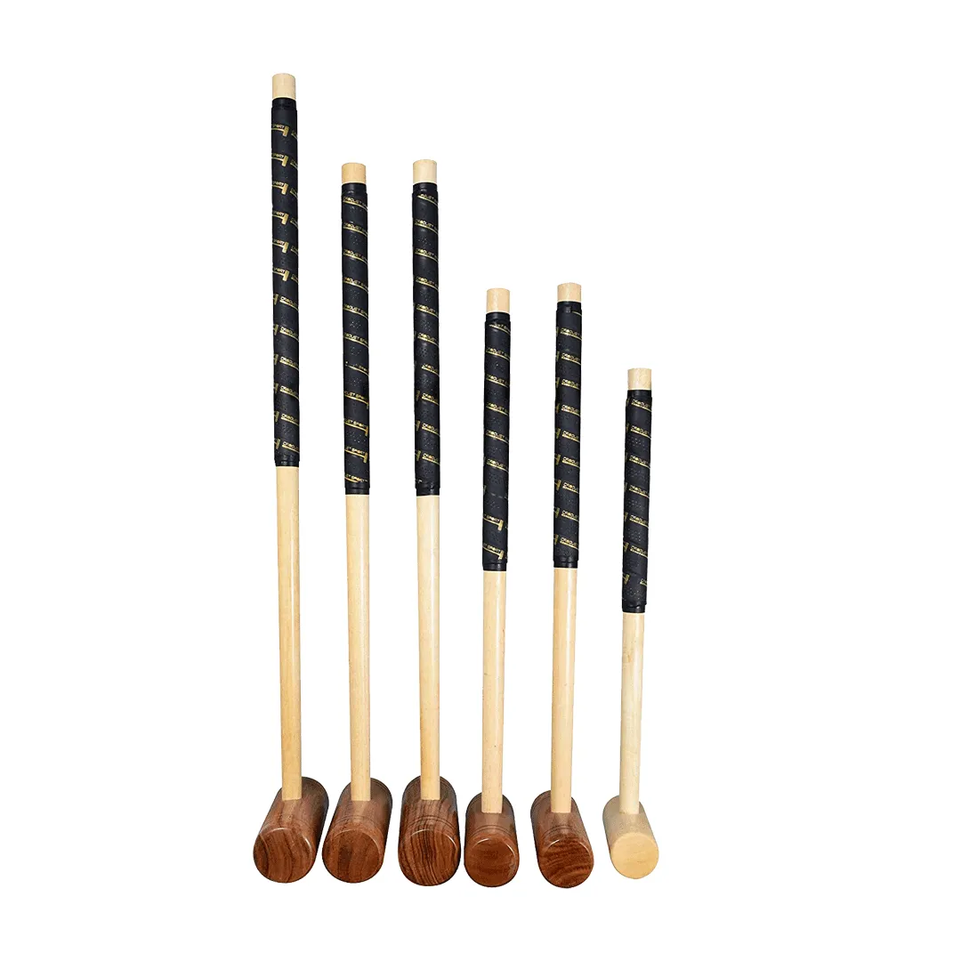 Synco Croquet Sport Family Croquet Set 6 Player, Family Set with Croquet Balls and Accessories (38 Inch), Perfect for Lawn, Backyard, Parks and Gardens for Fun, Party and Family Games.