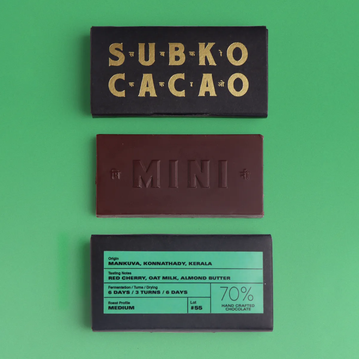 Terroir (70% Dark): Mankuva, Konnathady, Kerala (Single Origin Dark Chocolate)