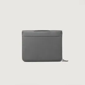 The Eclectic Grey Leather Folio Organizer