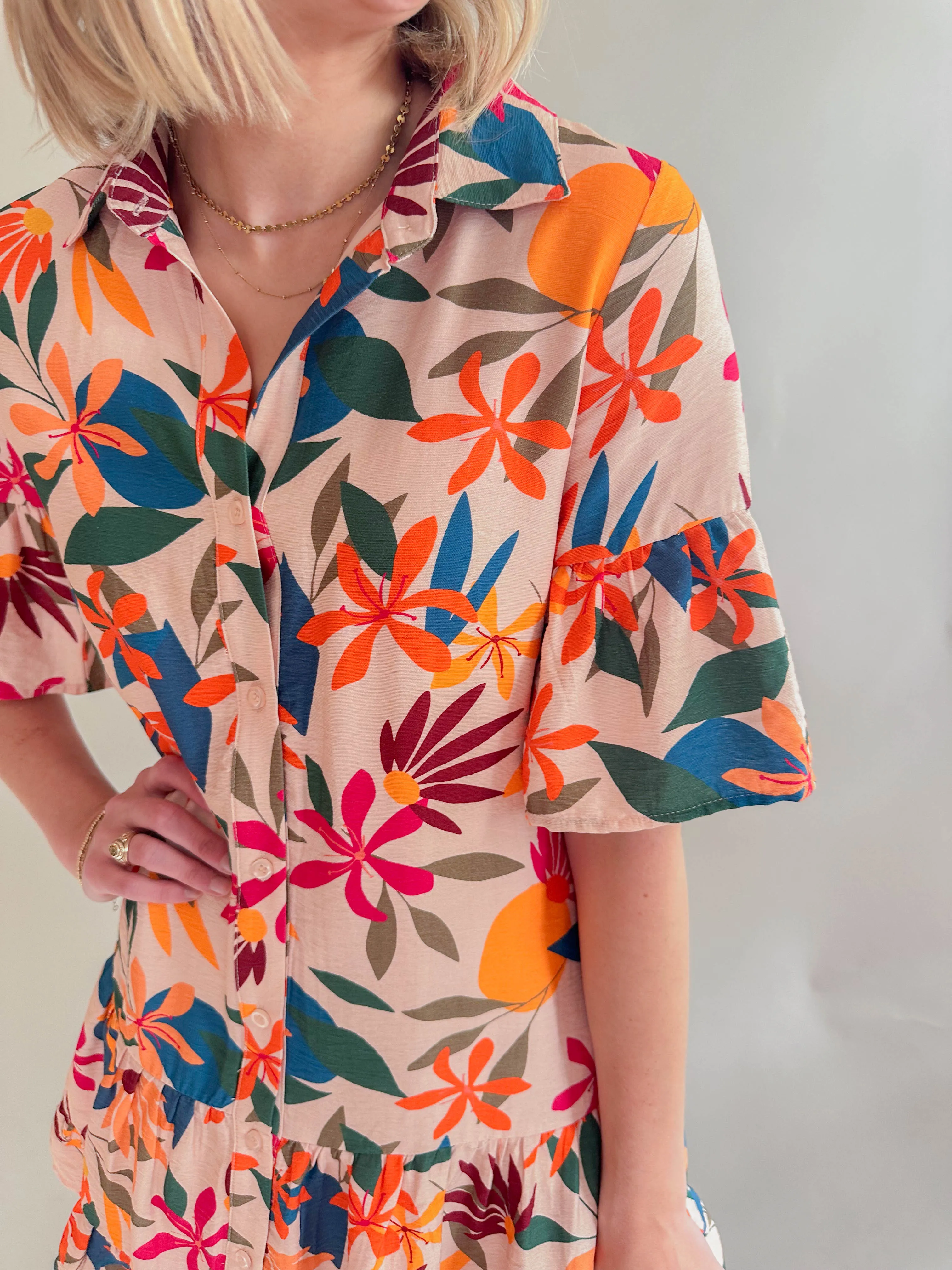The Emilee Button Dress