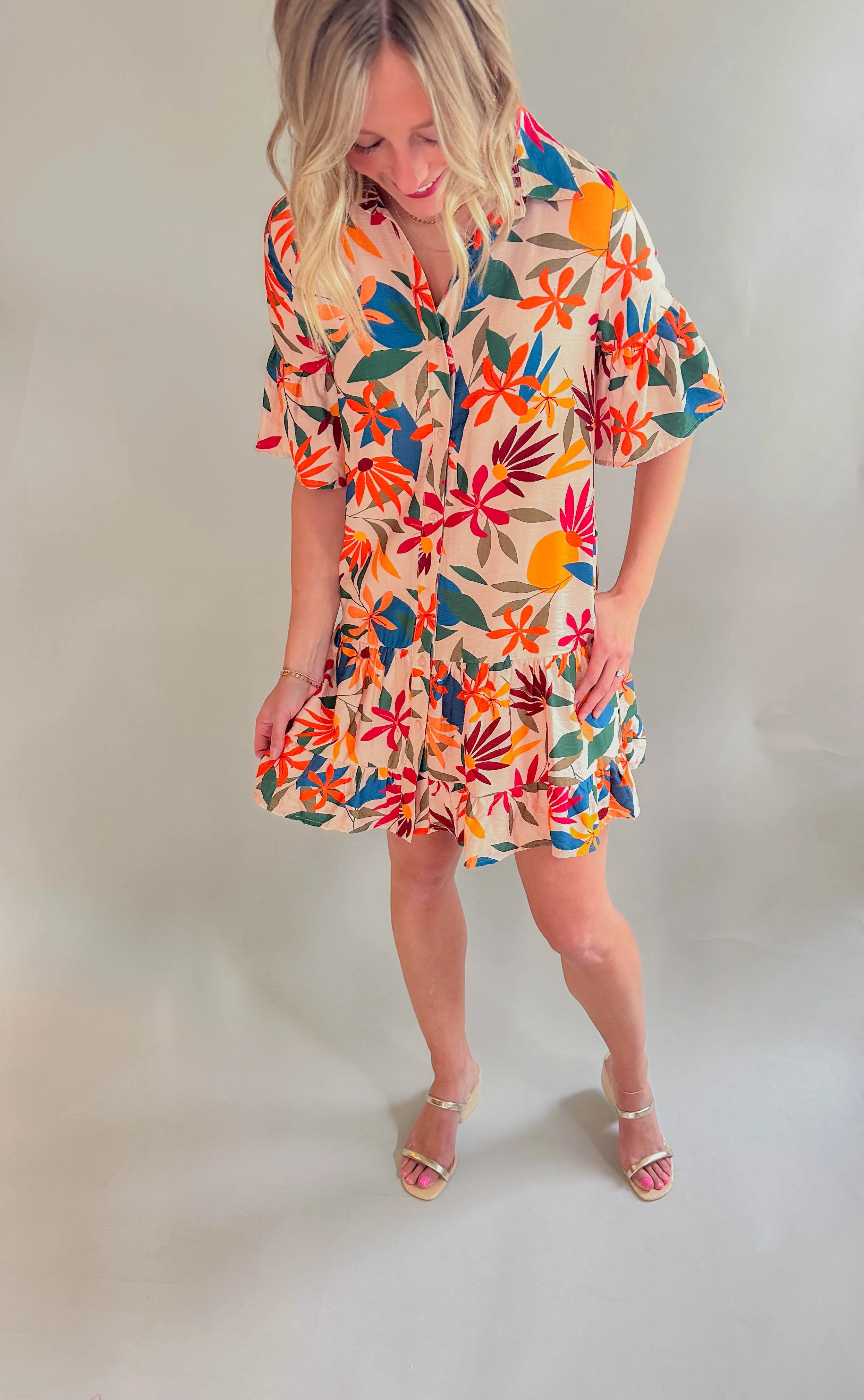 The Emilee Button Dress