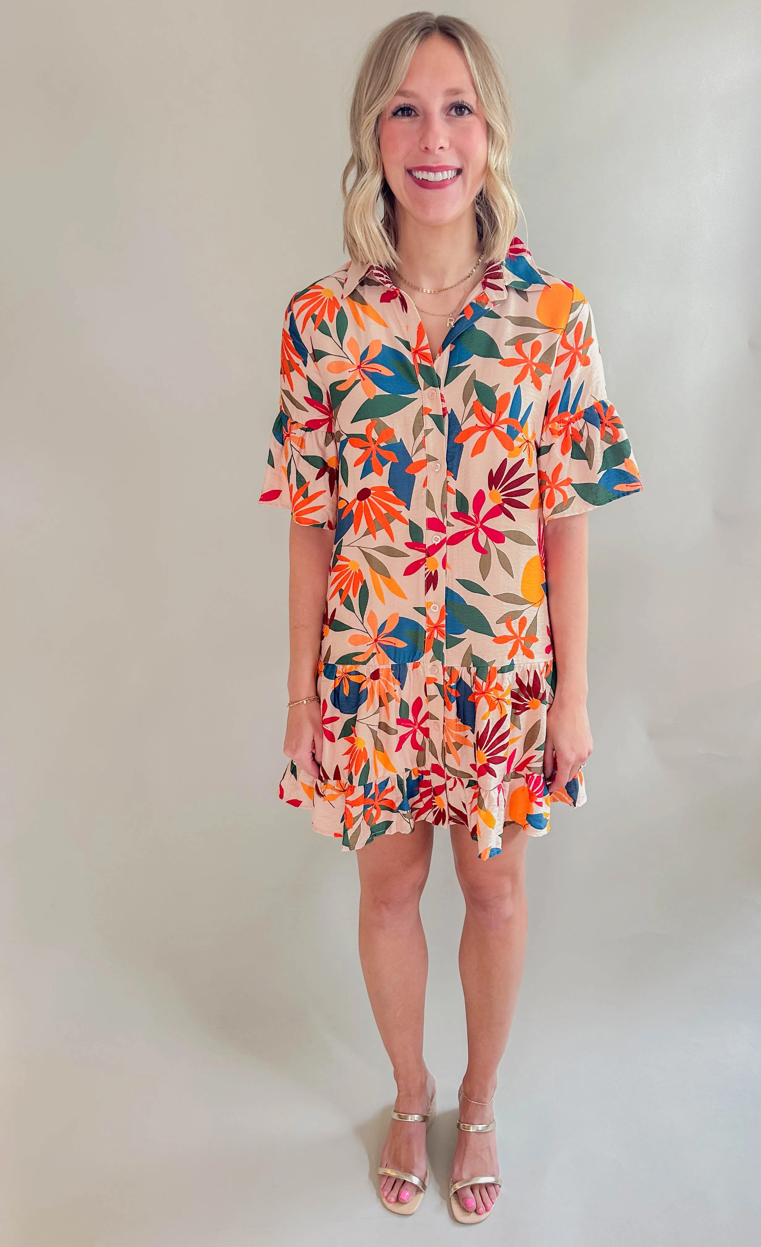 The Emilee Button Dress