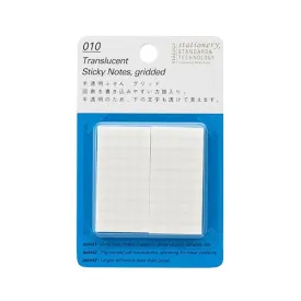 Translucent Sticky Notes Gridded 25mm