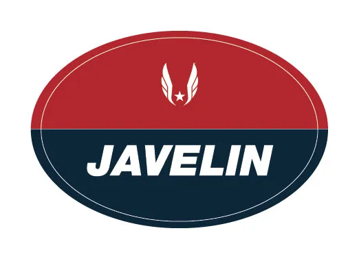 USATF Red Oval Sticker - Javelin