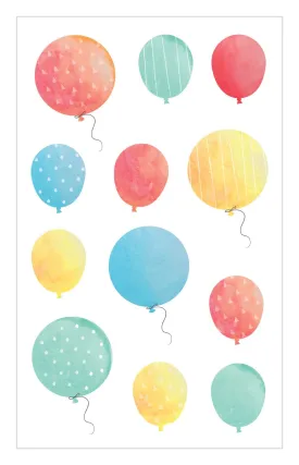 Watercolor Balloons Stickers