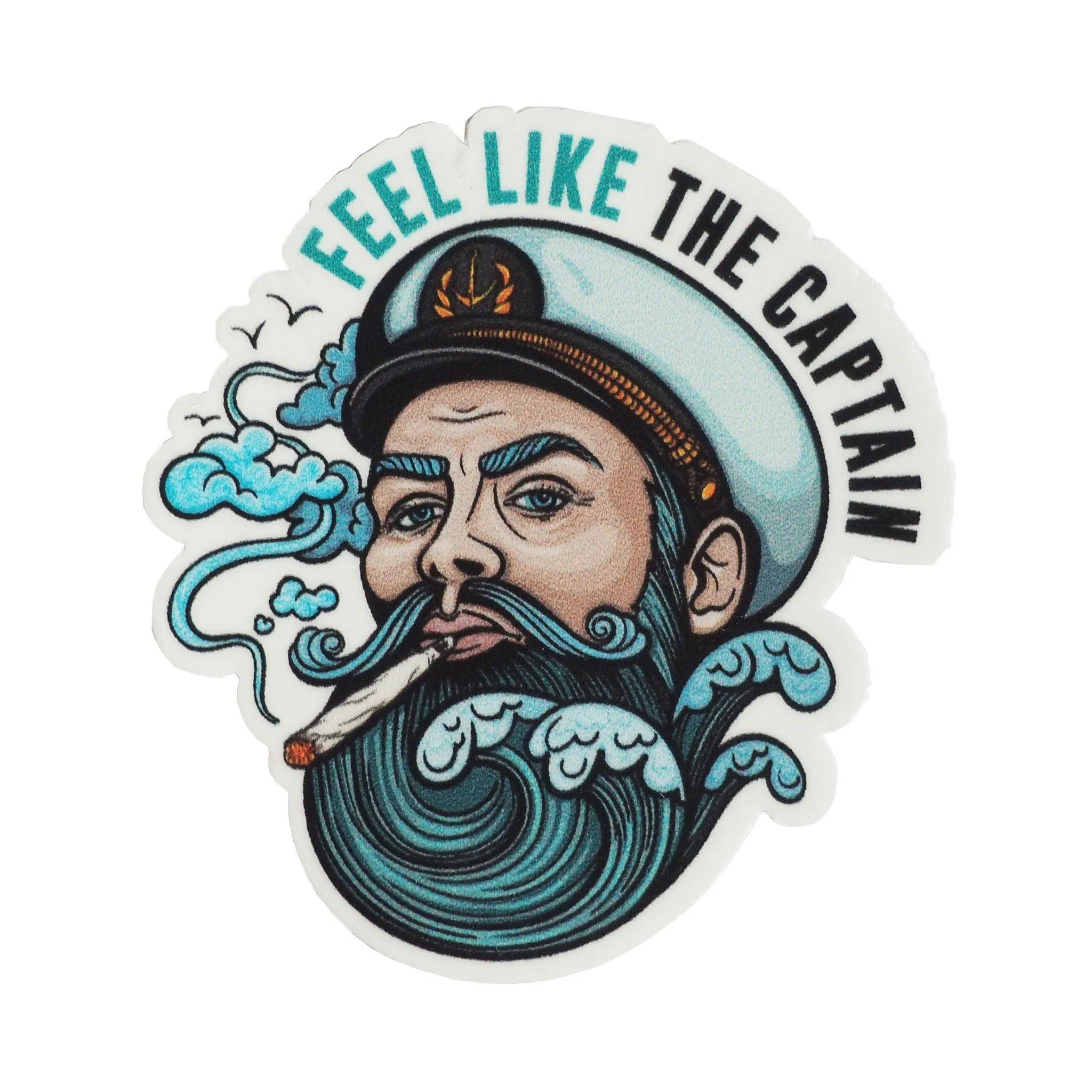 Wave Beard Sticker