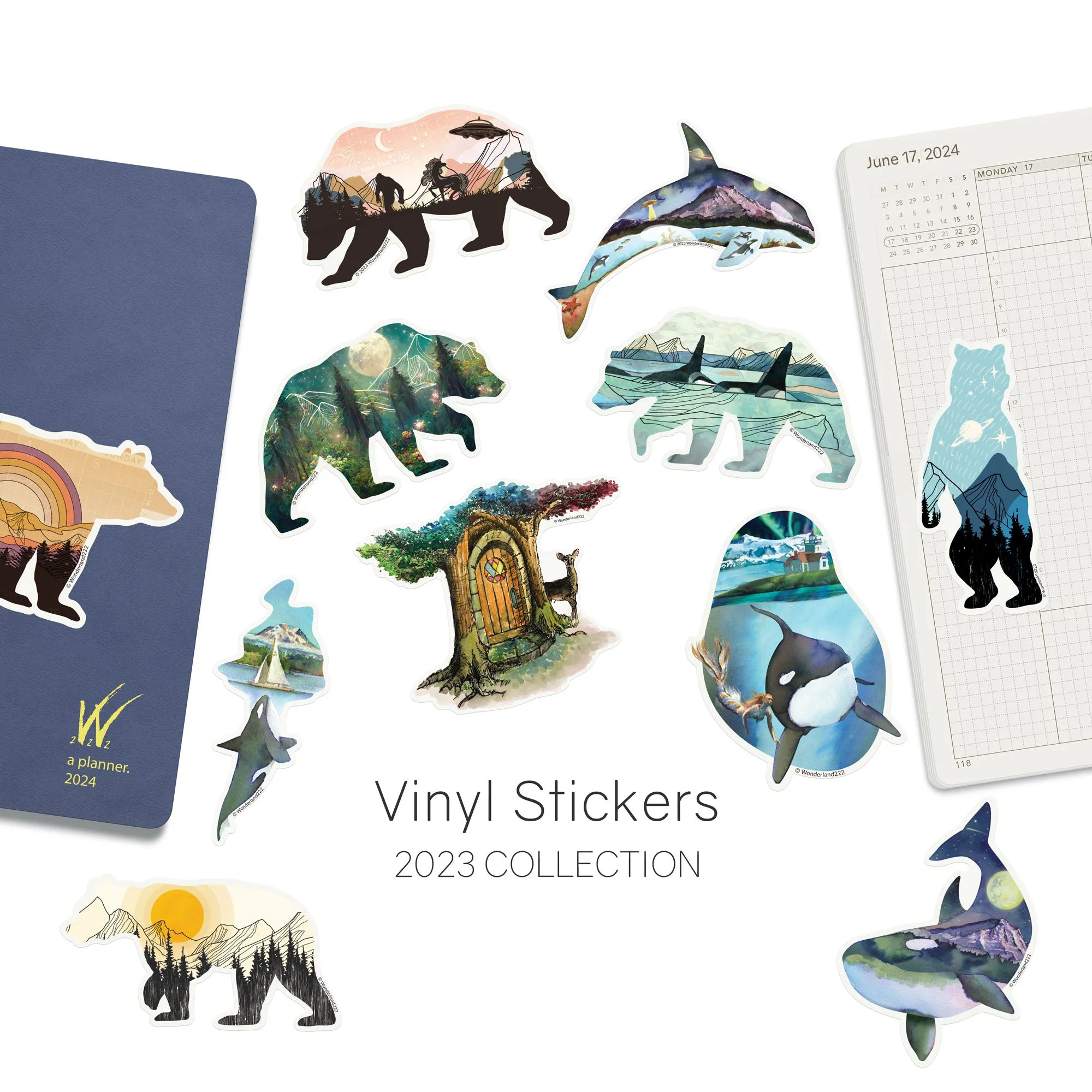 Wonderland 222 Vinyl Stickers